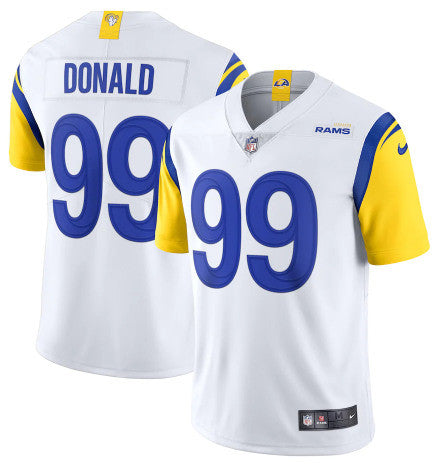Aaron Donald Los Angeles Rams white Vapor jersey