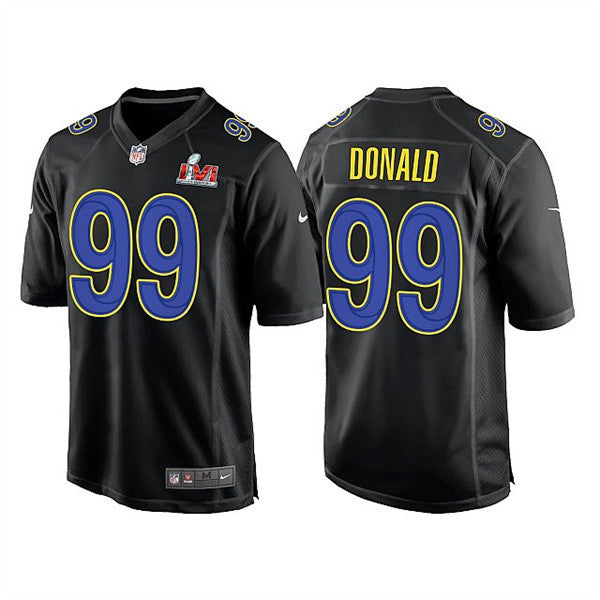 Aaron Donald Los Angeles Rams black Game jersey