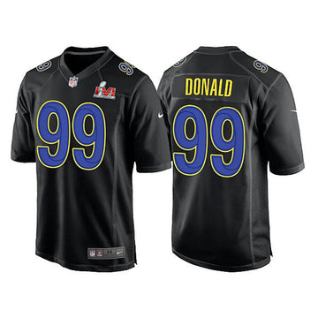 Aaron Donald Los Angeles Rams black Game jersey