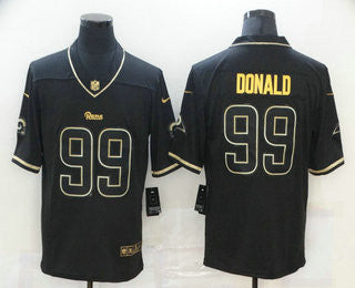 Aaron Donald Los Angeles Rams black jersey