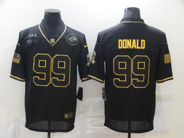 Aaron Donald Los Angeles Rams black Salute To Service jersey