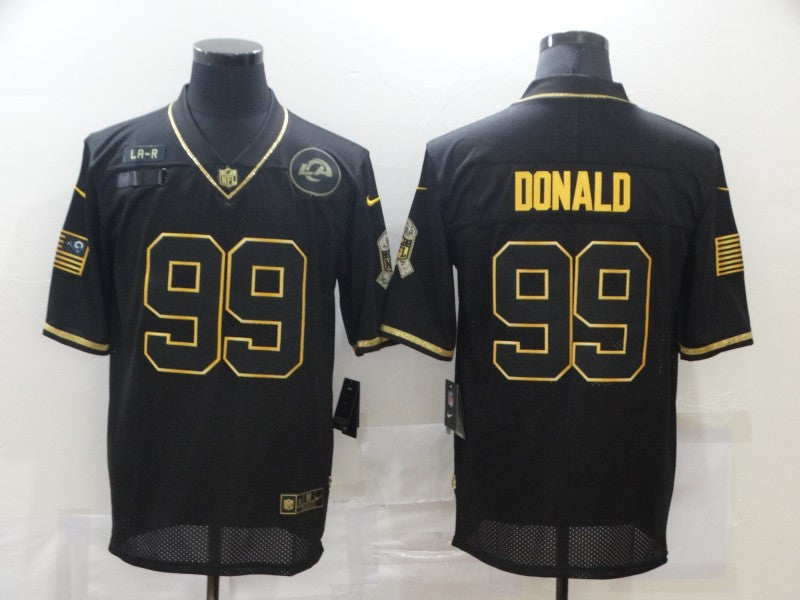Aaron Donald Los Angeles Rams black Salute To Service jersey
