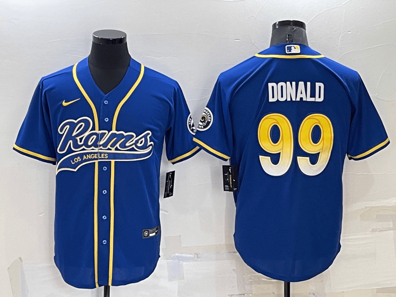Aaron Donald Los Angeles Rams blue jersey