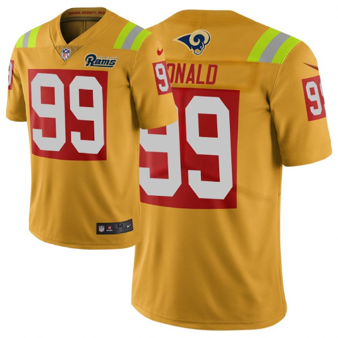 Aaron Donald Los Angeles Rams gold Limited jersey