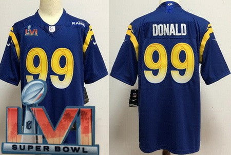 Aaron Donald Los Angeles Rams royal Vapor jersey