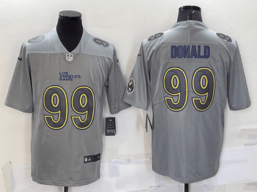 Aaron Donald Logo Los Angeles Rams grey Vapor jersey