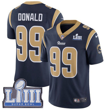 Aaron Donald Los Angeles Rams navy Vapor jersey