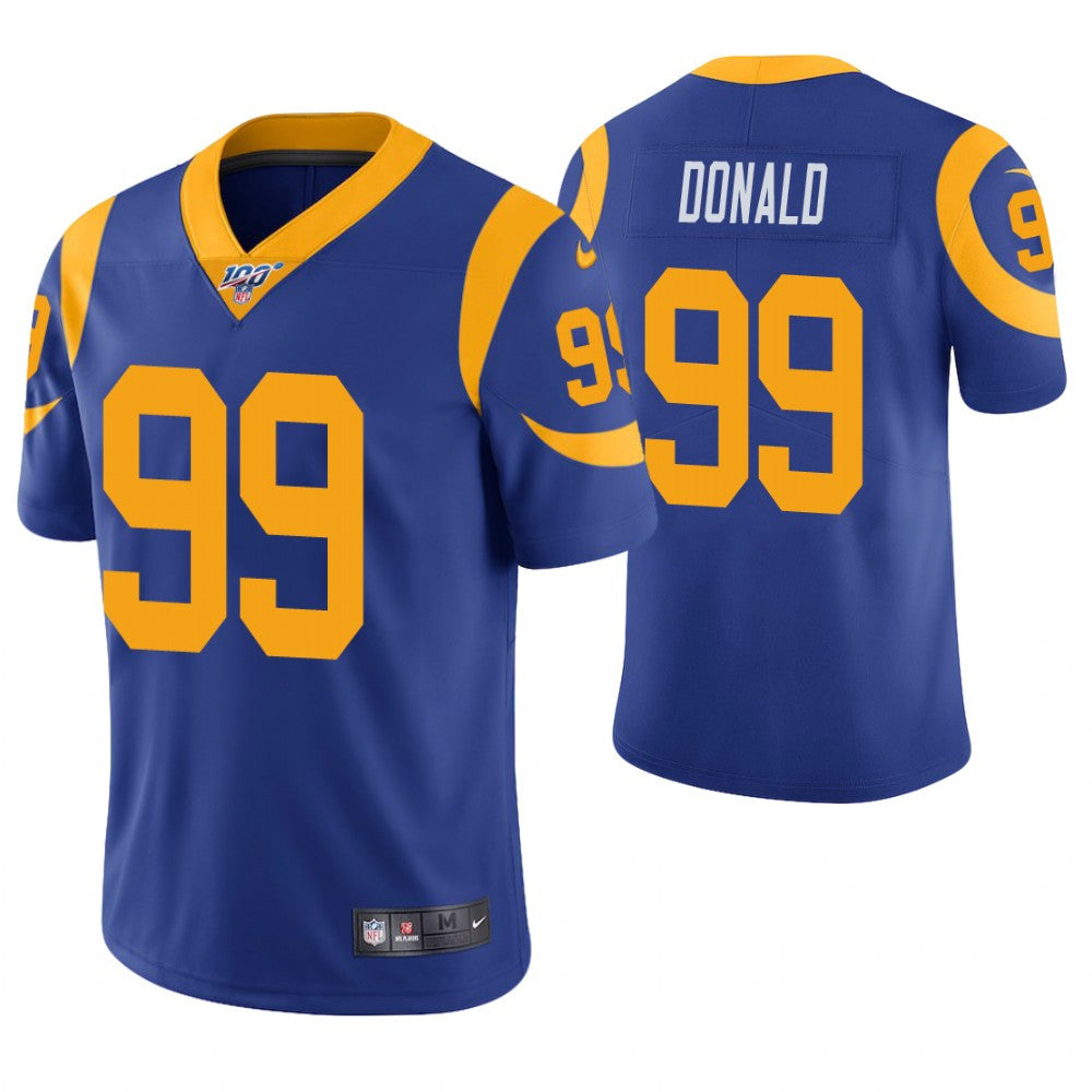 Aaron Donald Los Angeles Rams royal Vapor jersey