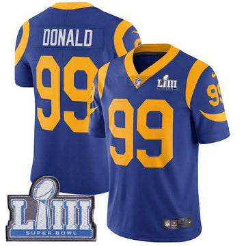 Aaron Donald Los Angeles Rams royal Vapor jersey