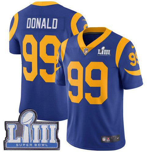 Aaron Donald Los Angeles Rams royal Vapor jersey