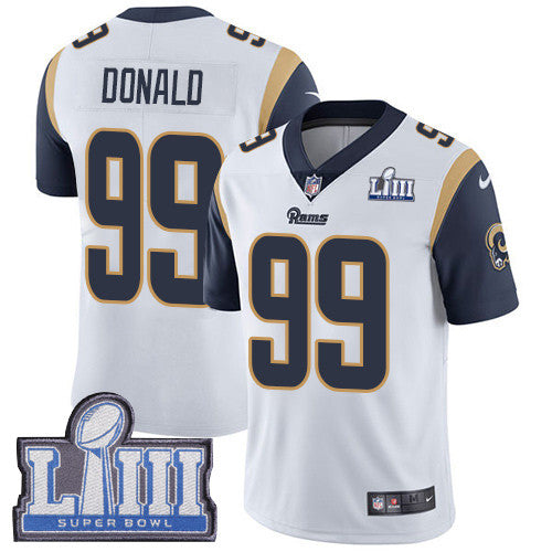 Aaron Donald Los Angeles Rams white Vapor jersey