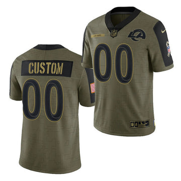 Active Los Angeles Rams olive Salute To Service jersey