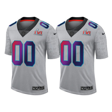 Custom Los Angeles Rams gray Limited jersey