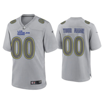 Custom Los Angeles Rams gray Game jersey
