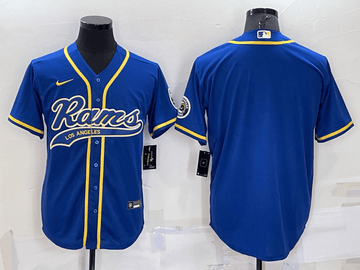 Blank Royal Los Angeles Rams blue jersey