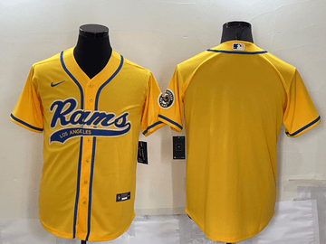 Custom Los Angeles Rams yellow jersey