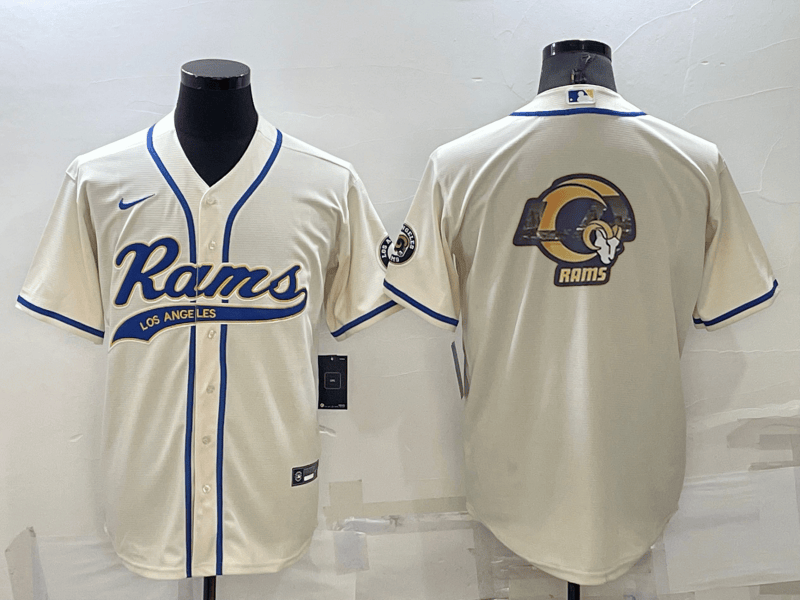 Los Angeles Rams cream jersey
