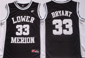 Kobe Bryant Lower Merion black jersey