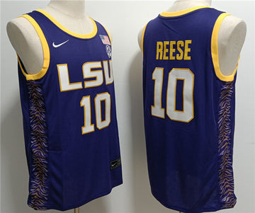 Angel Reese LSU Tigers purple jersey