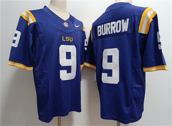 Joe Burreaux LSU Tigers purple jersey