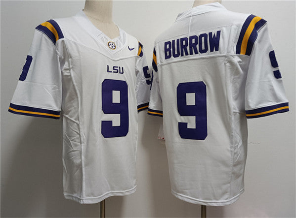 Joe Burreaux LSU Tigers white jersey
