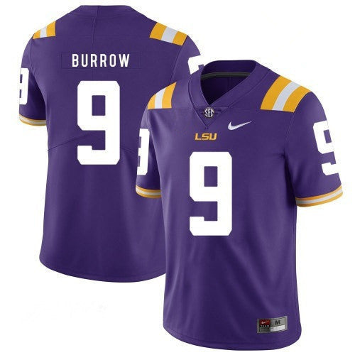 Joe Burrow LSU Tigers purple Limited jersey