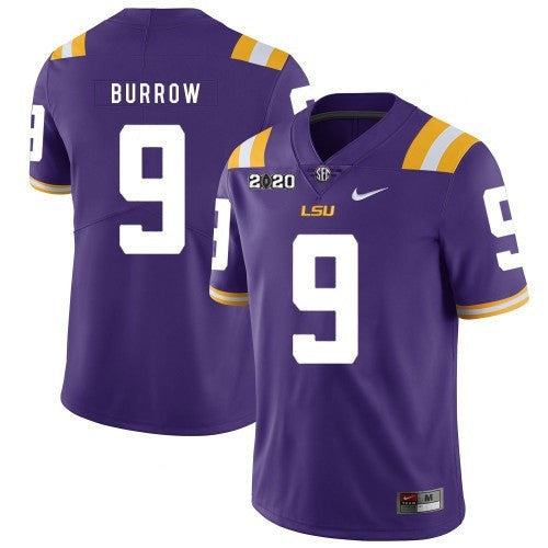 Joe Burrow LSU Tigers purple Limited jersey