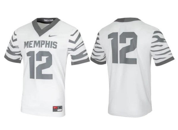 Memphis Tigers white Game jersey