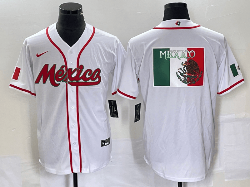 Mexico Baseball white Classic jersey