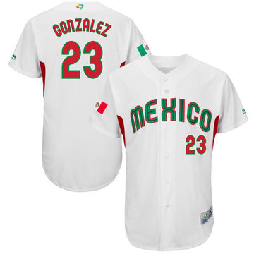 Adrian Gonzalez Mexico Baseball white Classic jersey