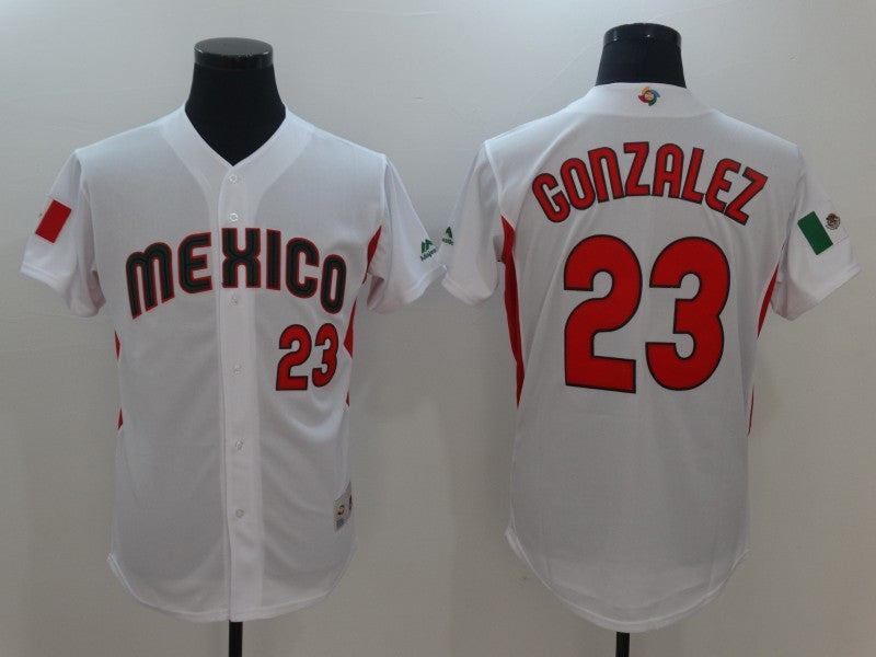 Adrian Gonzalez Mexico Baseball white Classic jersey