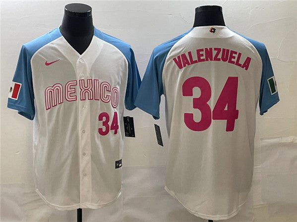 Fernando Valenzuela Mexico Baseball white Classic jersey