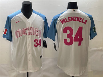Fernando Valenzuela Mexico Baseball white Classic jersey