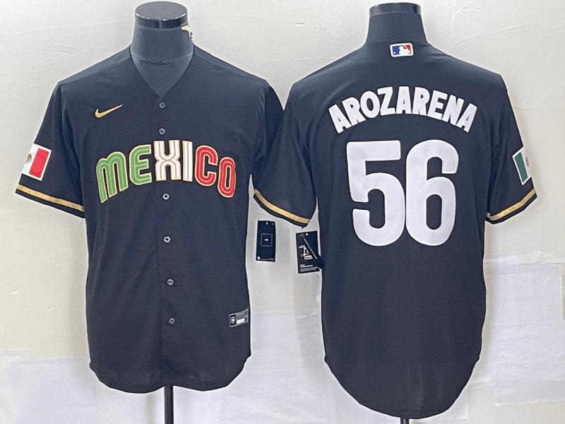 Randy Arozarena Mexico Baseball black Classic jersey