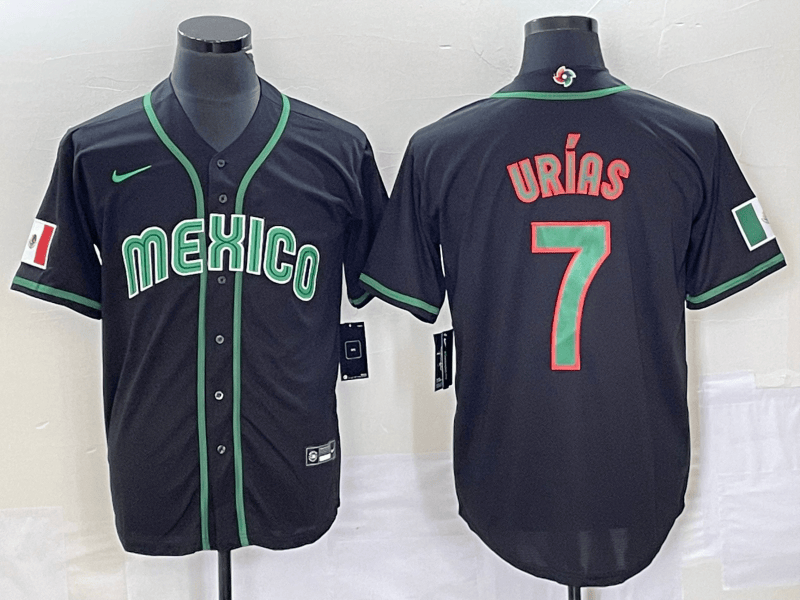 Julio Urías Mexico Baseball black Classic jersey