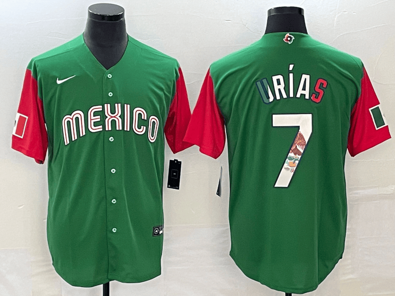 Julio Urías Mexico Baseball green Classic jersey