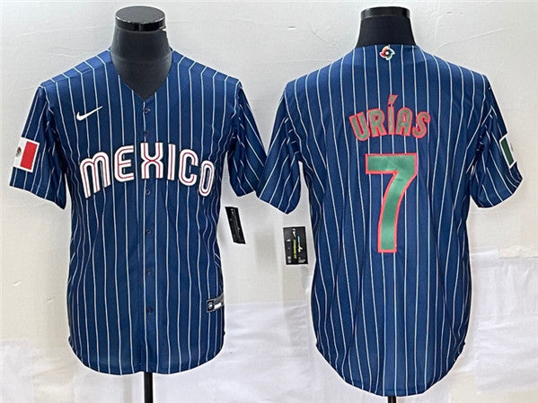 Julio Urías Mexico Baseball navy Classic jersey