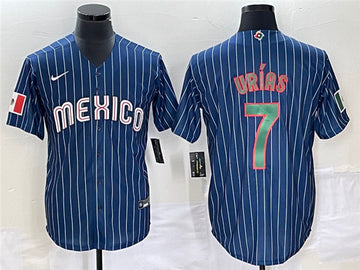 Julio Urías Mexico Baseball navy Classic jersey