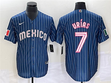 Julio Urías Mexico Baseball navy Classic jersey