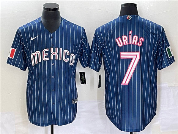 Julio Urías Mexico Baseball navy Classic jersey