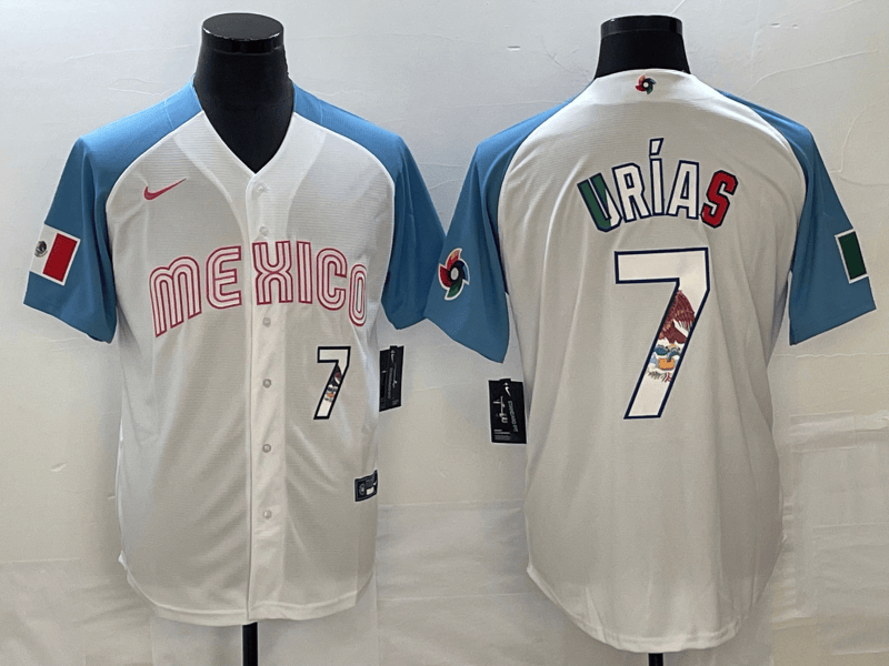 Julio Urías Mexico Baseball white Classic jersey