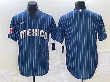Custom Mexico Baseball navy Classic jersey