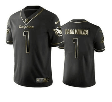 Tua Tagovailoa Miami Dolphins black jersey