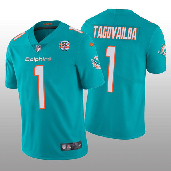 Tua Tagovailoa Miami Dolphins aqua Limited jersey