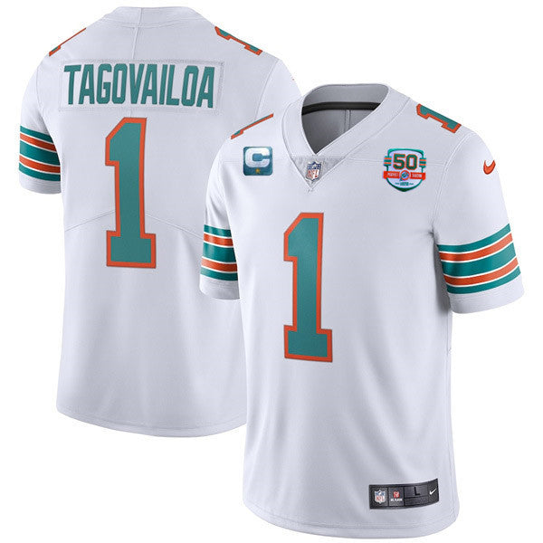 Tua Tagovailoa Miami Dolphins white Limited jersey