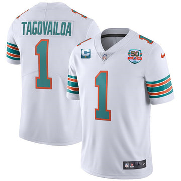 Tua Tagovailoa Miami Dolphins white Limited jersey
