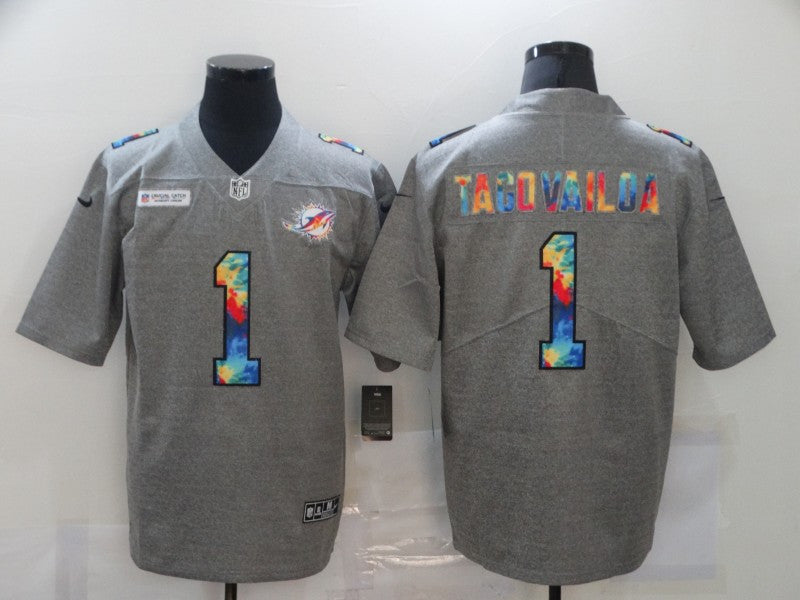 Tua Tagovailoa Miami Dolphins aqua Limited jersey