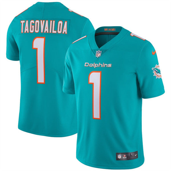 Tua Tagovailoa Miami Dolphins aqua Vapor jersey