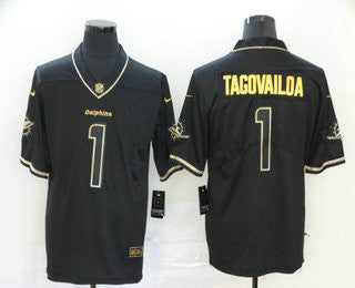 Tua Tagovailoa Miami Dolphins black jersey
