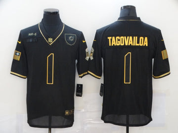 Tua Tagovailoa Miami Dolphins black Salute To Service jersey